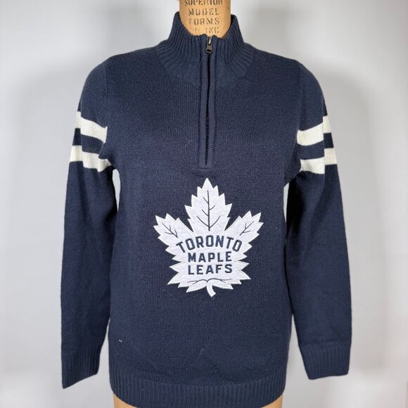 Vintage Toronto Maple Leafs NHL 1/4 zip sweater - Picture 1 of 6